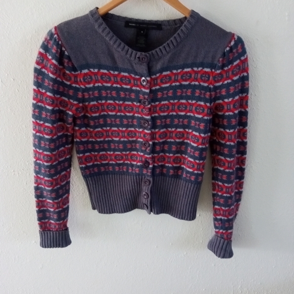 MARC By MARC JACOBS Scandi Sailor Multi Cardigan Sweater | S - Picture 7 of 10